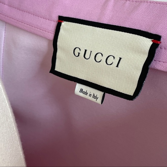 GUCCI Lilac Mini Skirt Size 40 4 Small Crepe Silk Wool 619479 Lined Luxury - Picture 7 of 15